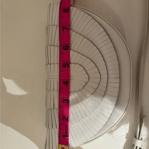 Sergio Rossi White Fringe belt bag - Picture 8 of 11